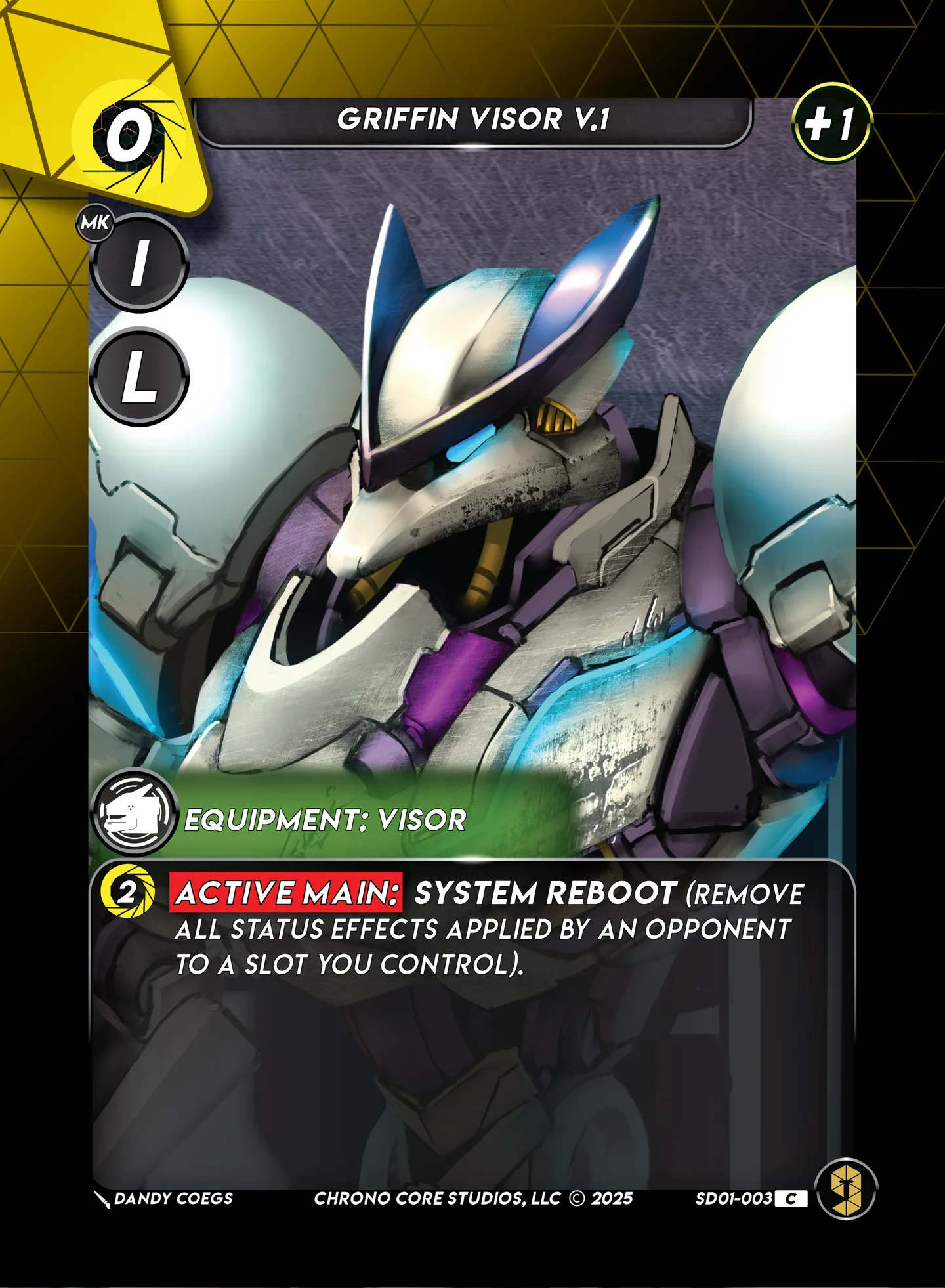 Griffin Visor V.1 — Chaos Ensuing Structure Deck — Chrono Core