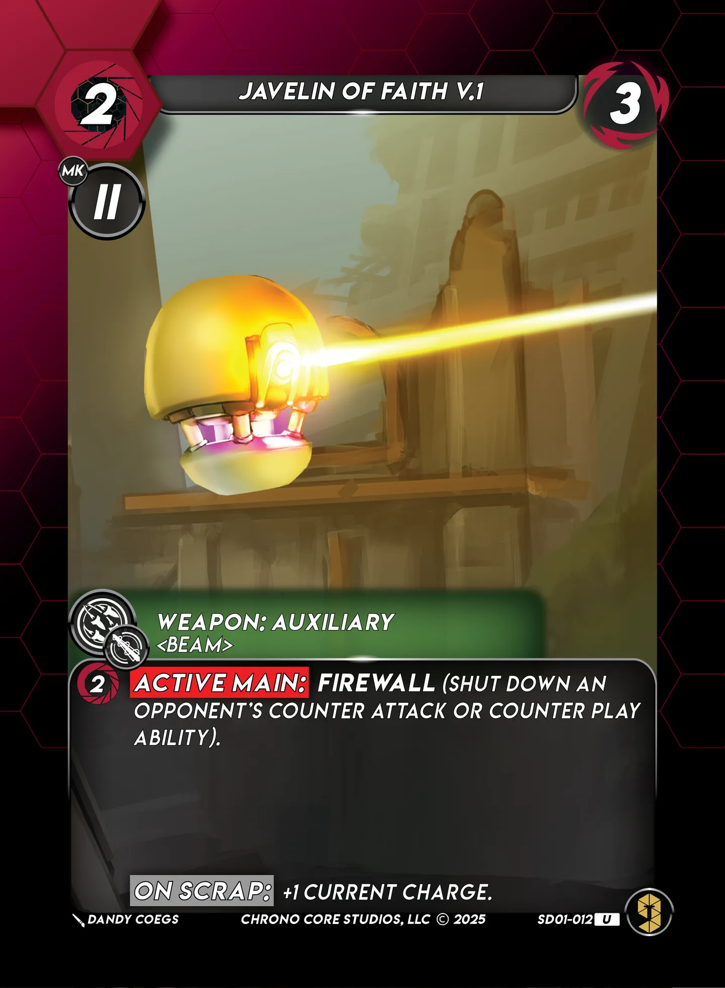 Javelin of Faith V.1 — Chaos Ensuing Structure Deck — Chrono Core
