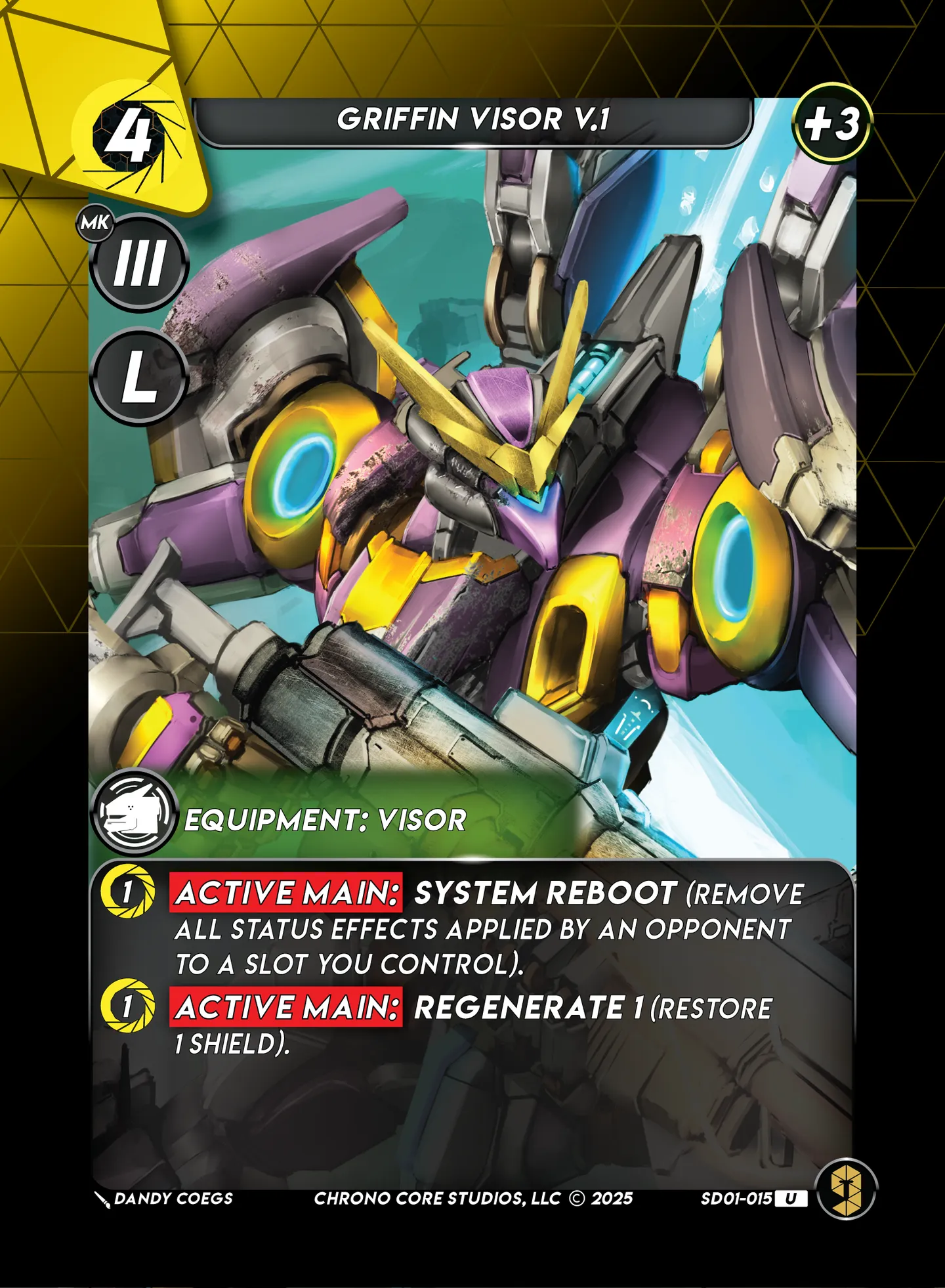 Griffin Visor V.1 — Chaos Ensuing Structure Deck — Chrono Core