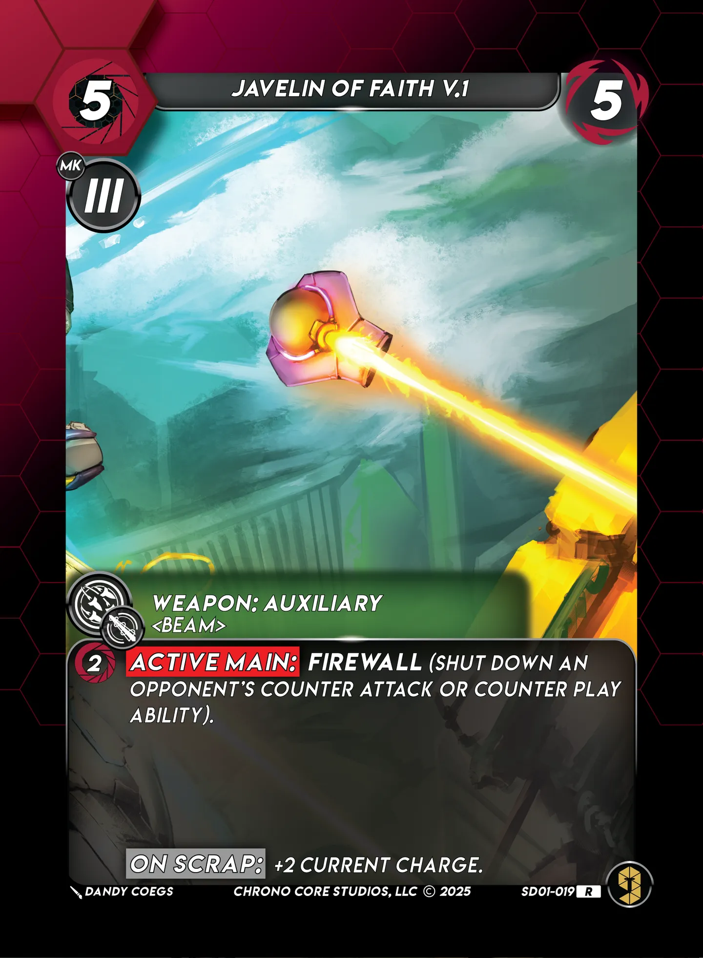 Javelin of Faith V.1 — Chaos Ensuing Structure Deck — Chrono Core