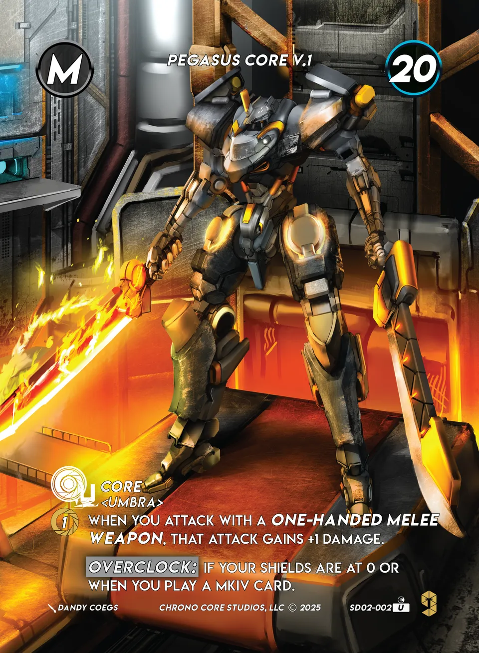 Pegasus Core V.1 from Righteous Resolve Structure Deck - Chrono Core