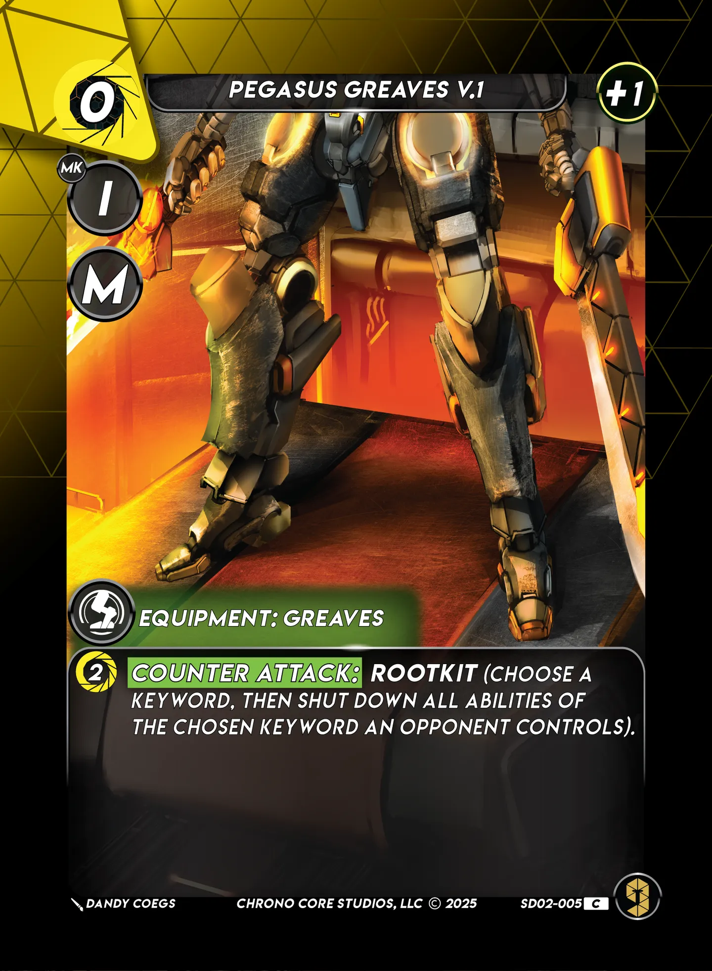 Pegasus Greaves V.1 — Righteous Resolve Structure Deck — Chrono Core