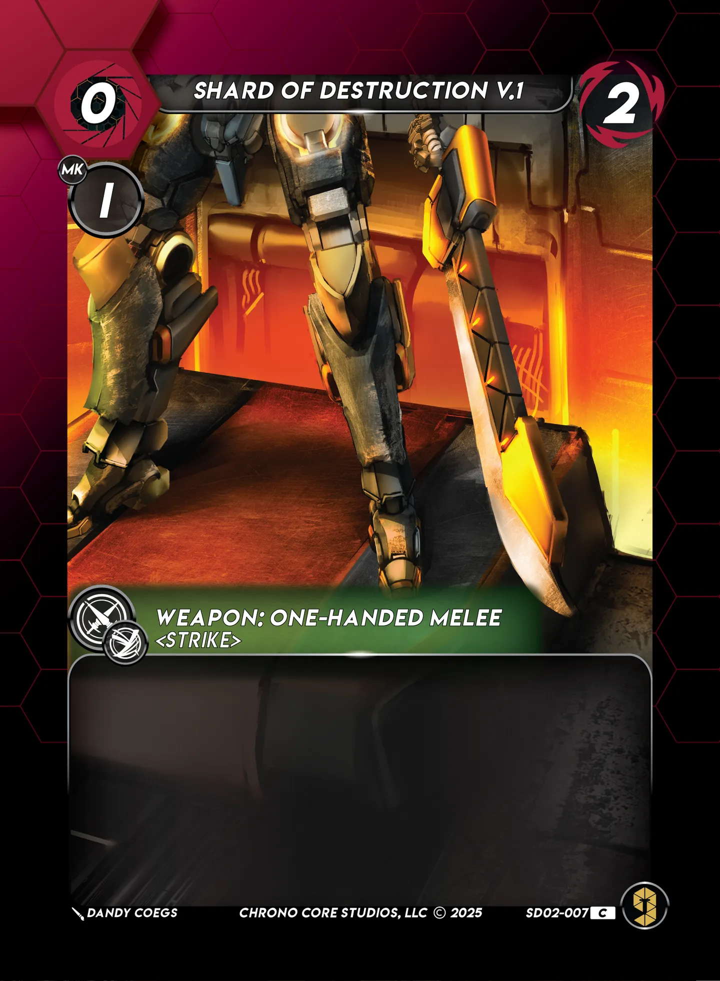 Shard of Destruction V.1 — Righteous Resolve Structure Deck — Chrono Core