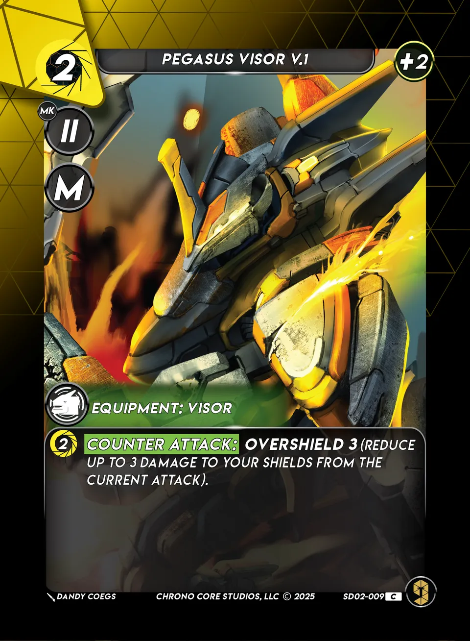 Pegasus Visor V.1 from Righteous Resolve Structure Deck - Chrono Core