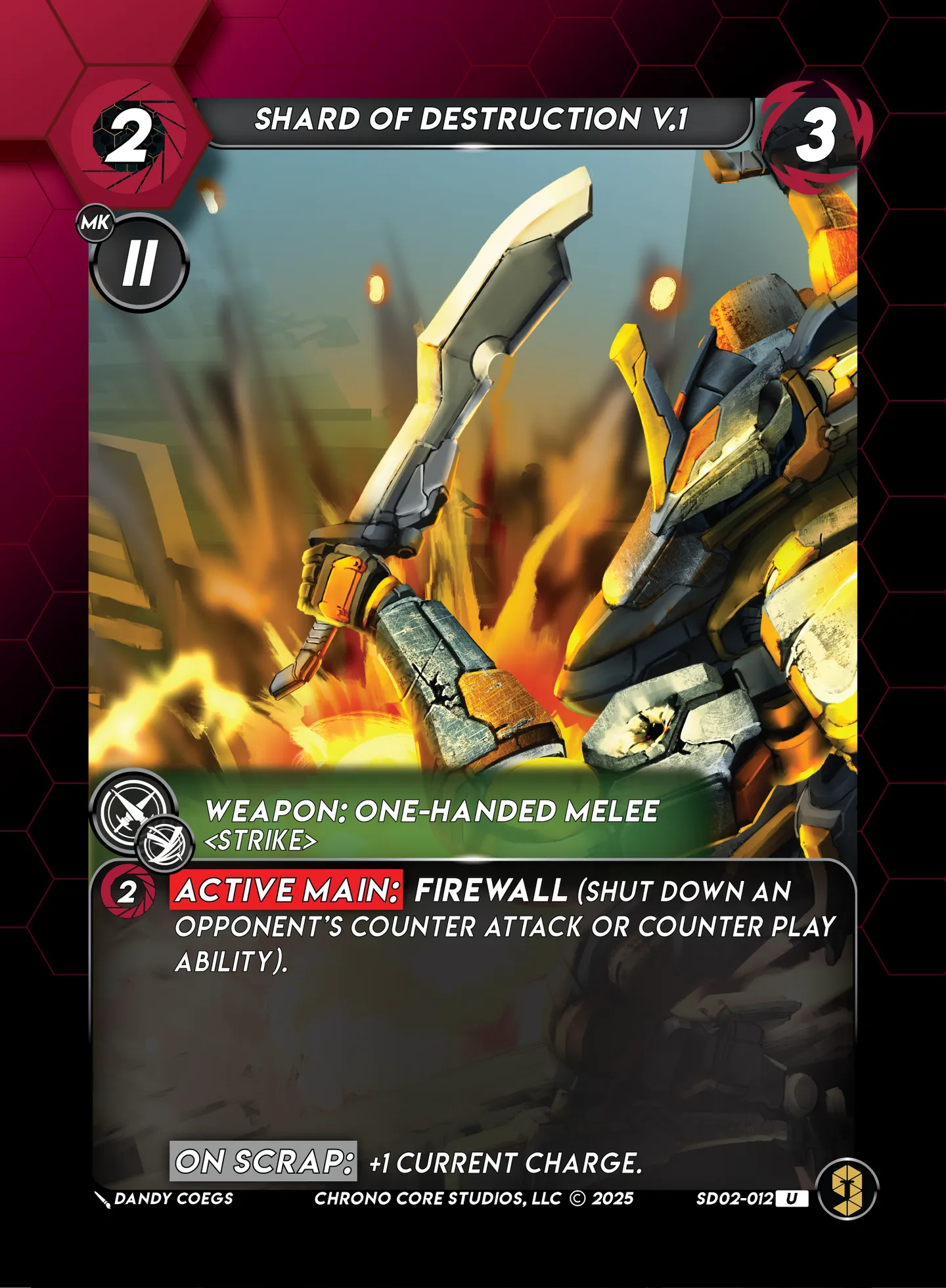 Shard of Destruction V.1 — Righteous Resolve Structure Deck — Chrono Core