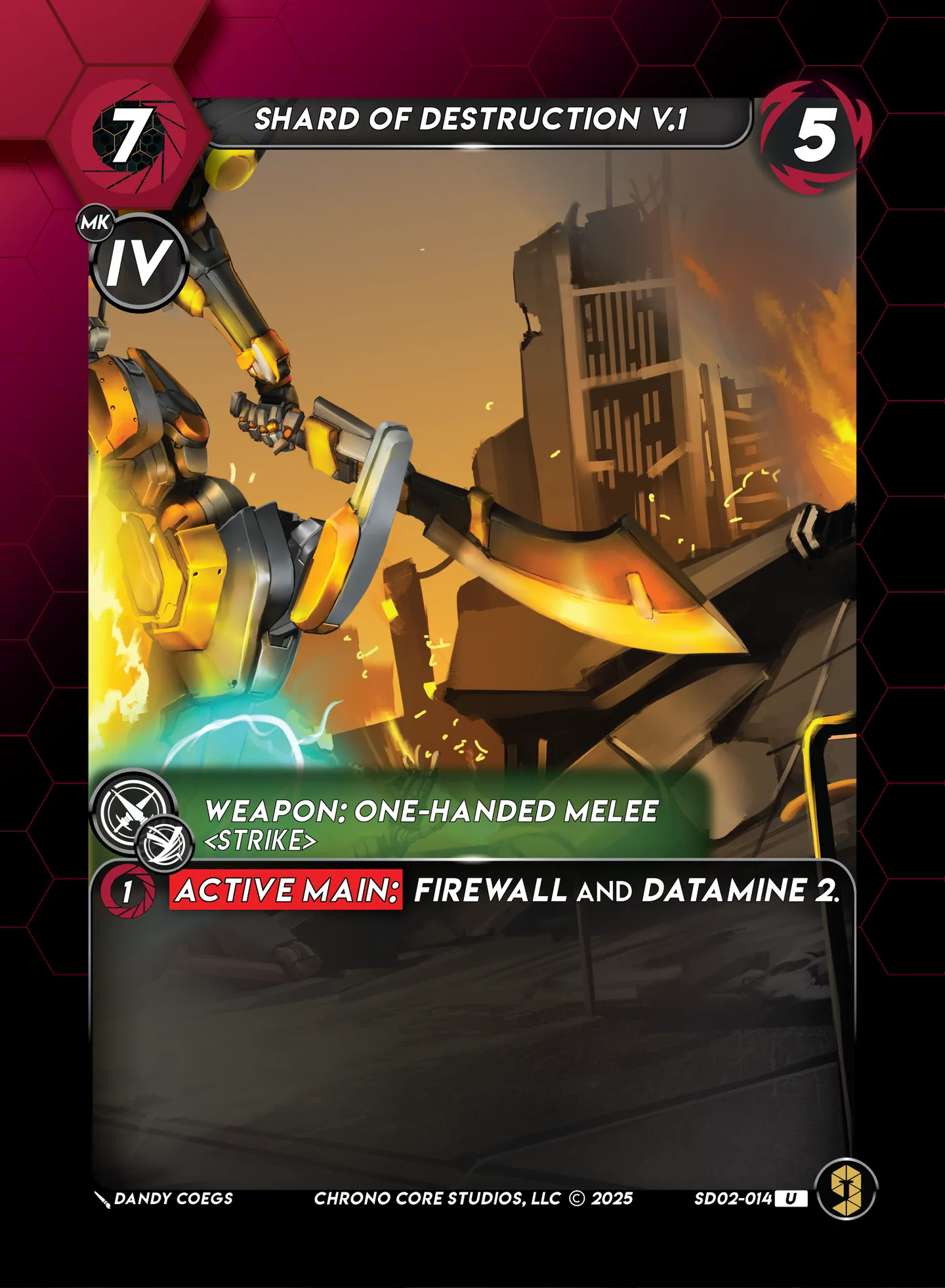 Shard of Destruction V.1 — Righteous Resolve Structure Deck — Chrono Core