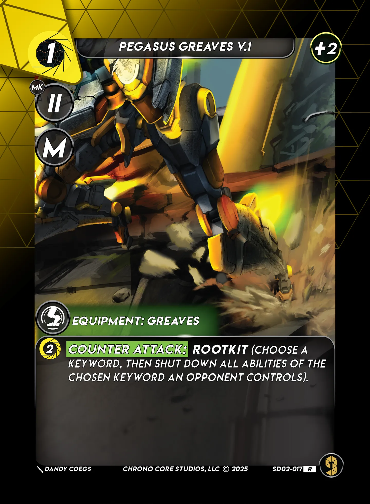 Pegasus Greaves V.1 — Righteous Resolve Structure Deck — Chrono Core