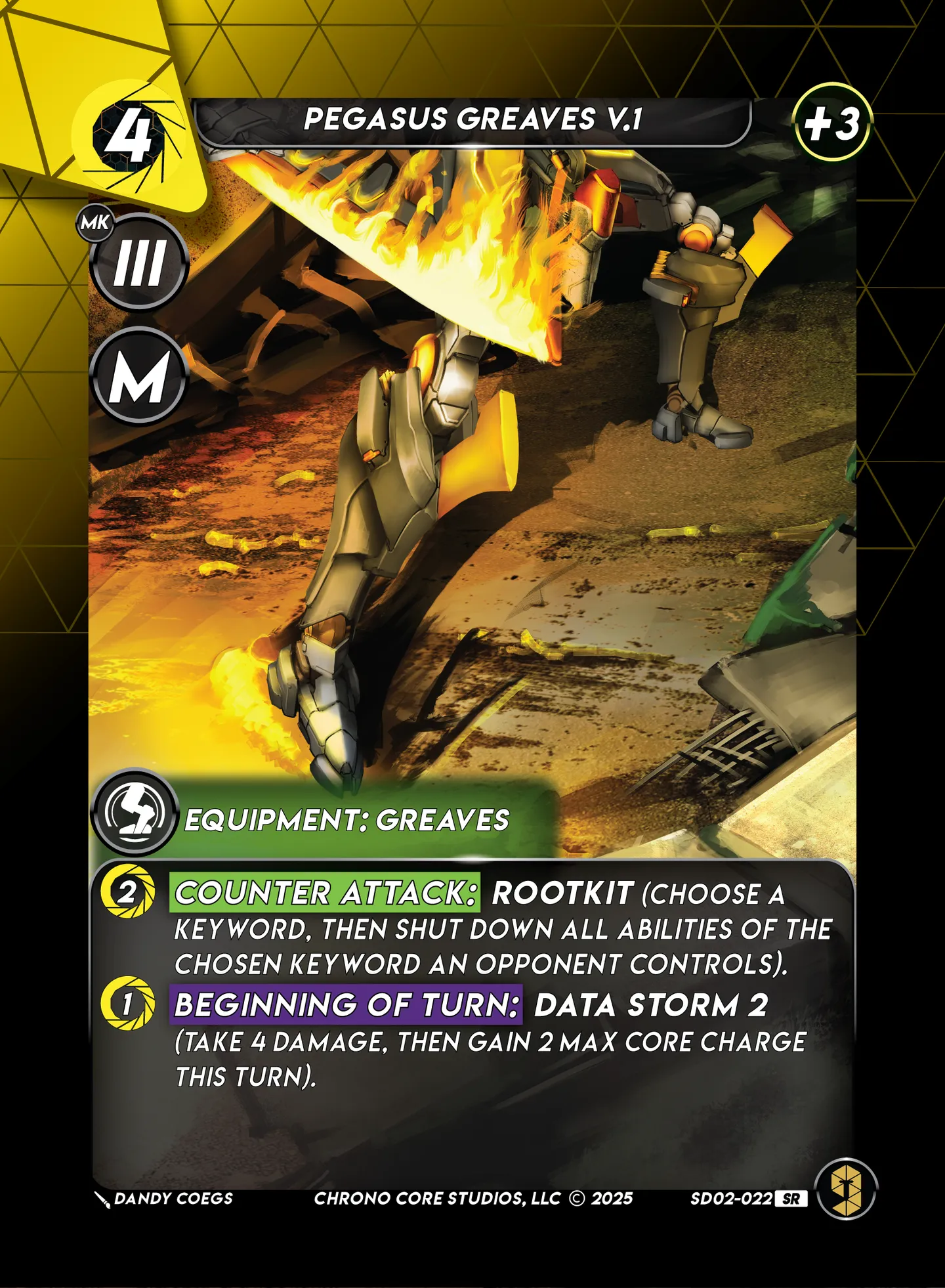 Pegasus Greaves V.1 — Righteous Resolve Structure Deck — Chrono Core