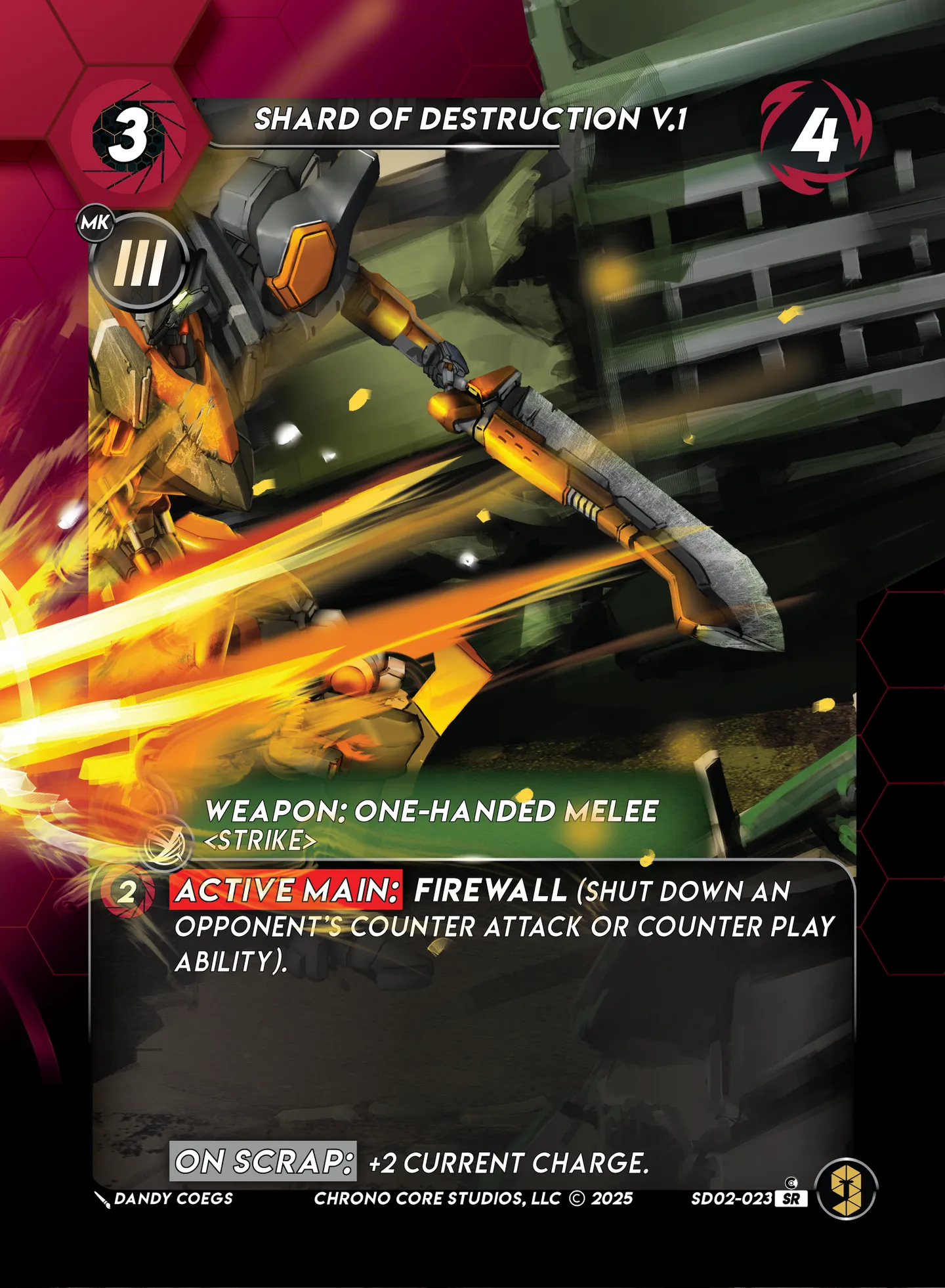 Shard of Destruction V.1 — Righteous Resolve Structure Deck — Chrono Core