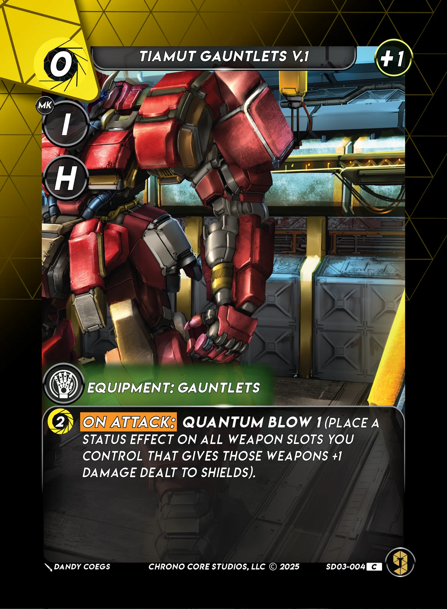 Tiamut Gauntlets V.1 — Knight of Chaos Structure Deck — Chrono Core