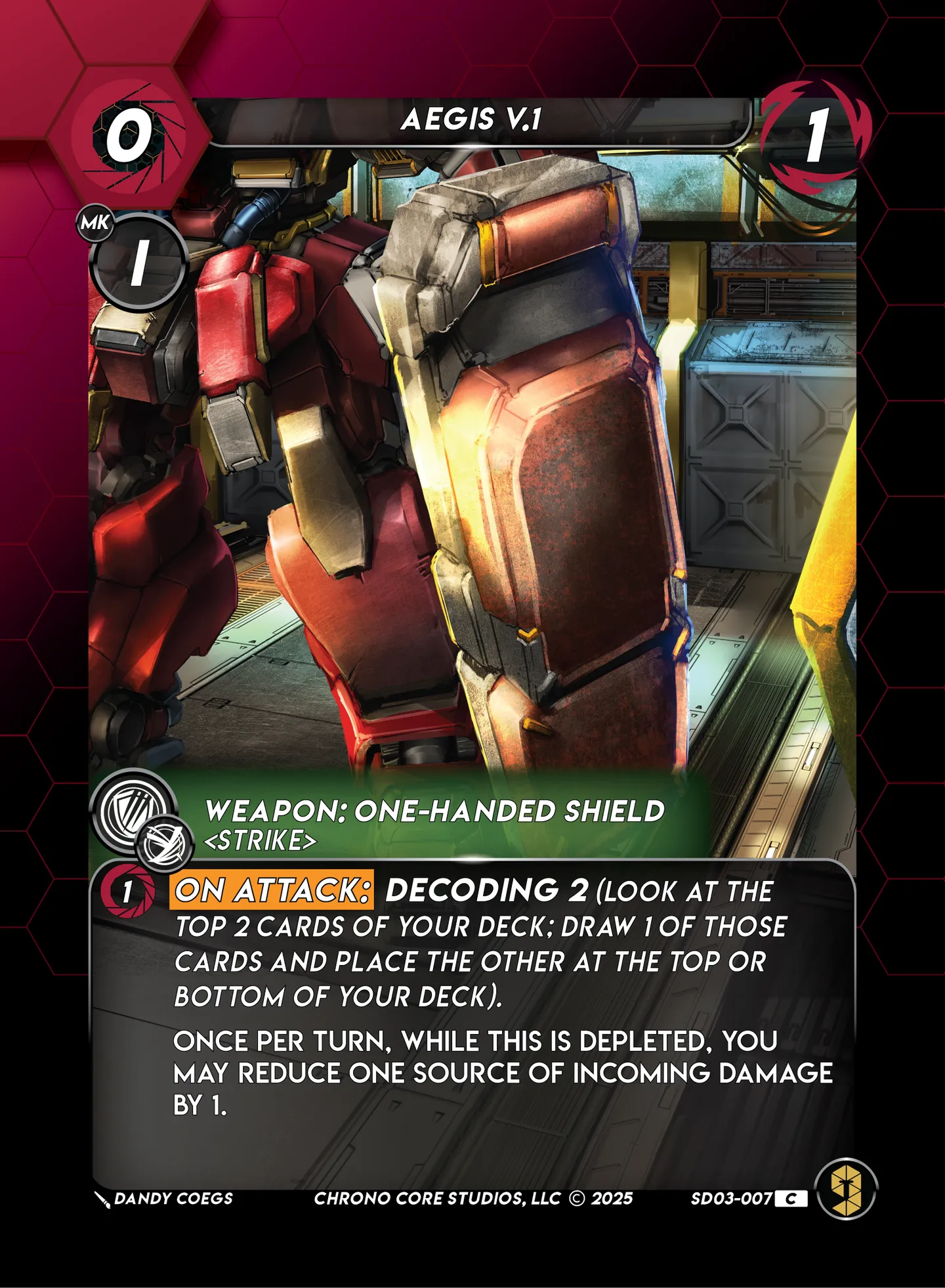 Aegis V.1 — Knight of Chaos Structure Deck — Chrono Core