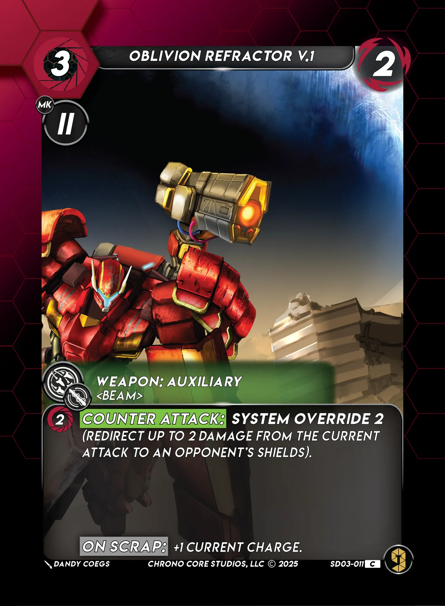 Oblivion Refractor V.1 — Knight of Chaos Structure Deck — Chrono Core