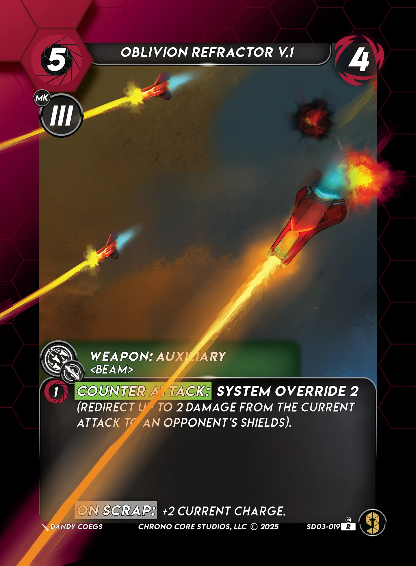 Oblivion Refractor V.1 — Knight of Chaos Structure Deck — Chrono Core