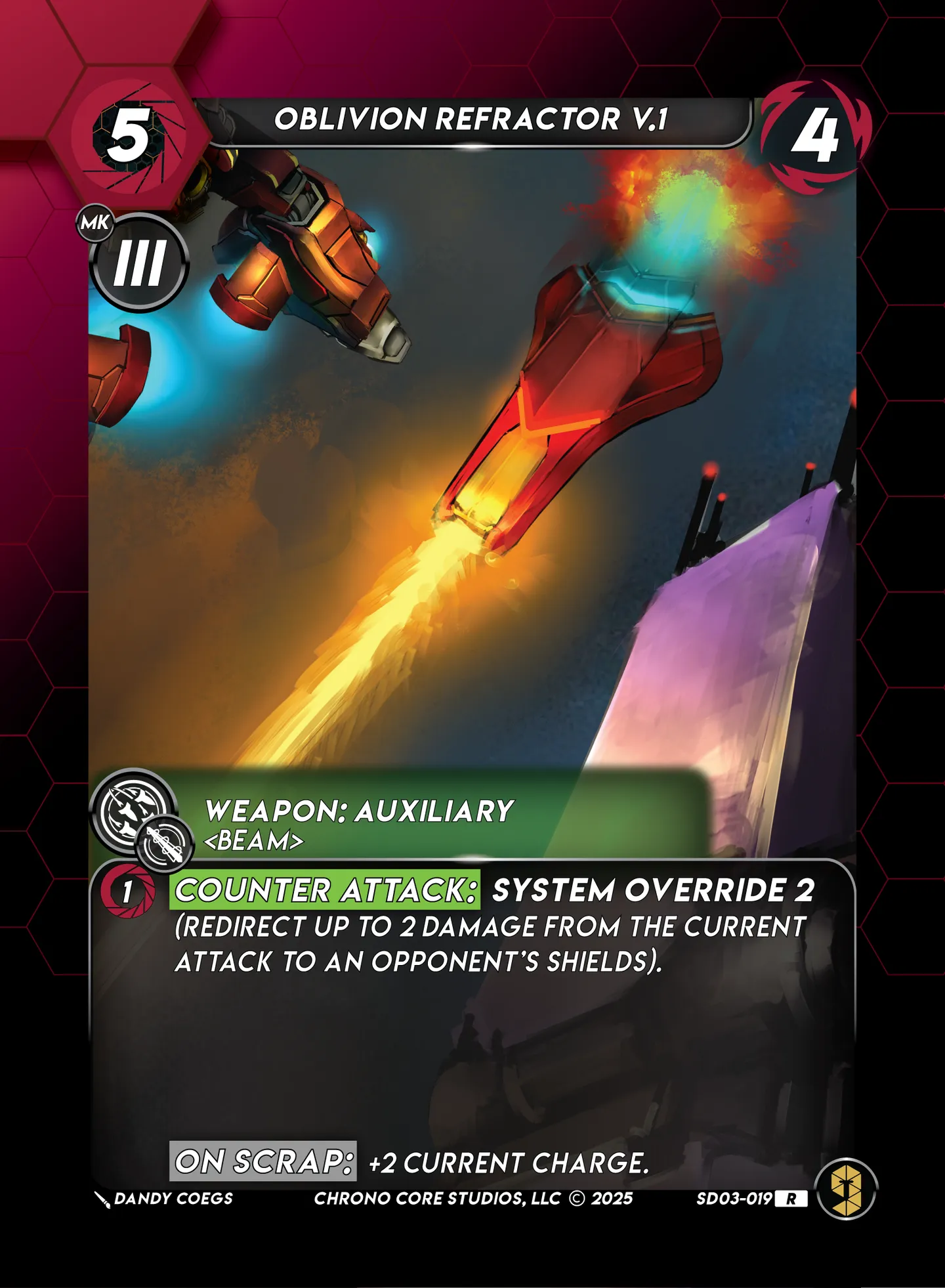Oblivion Refractor V.1 — Knight of Chaos Structure Deck — Chrono Core