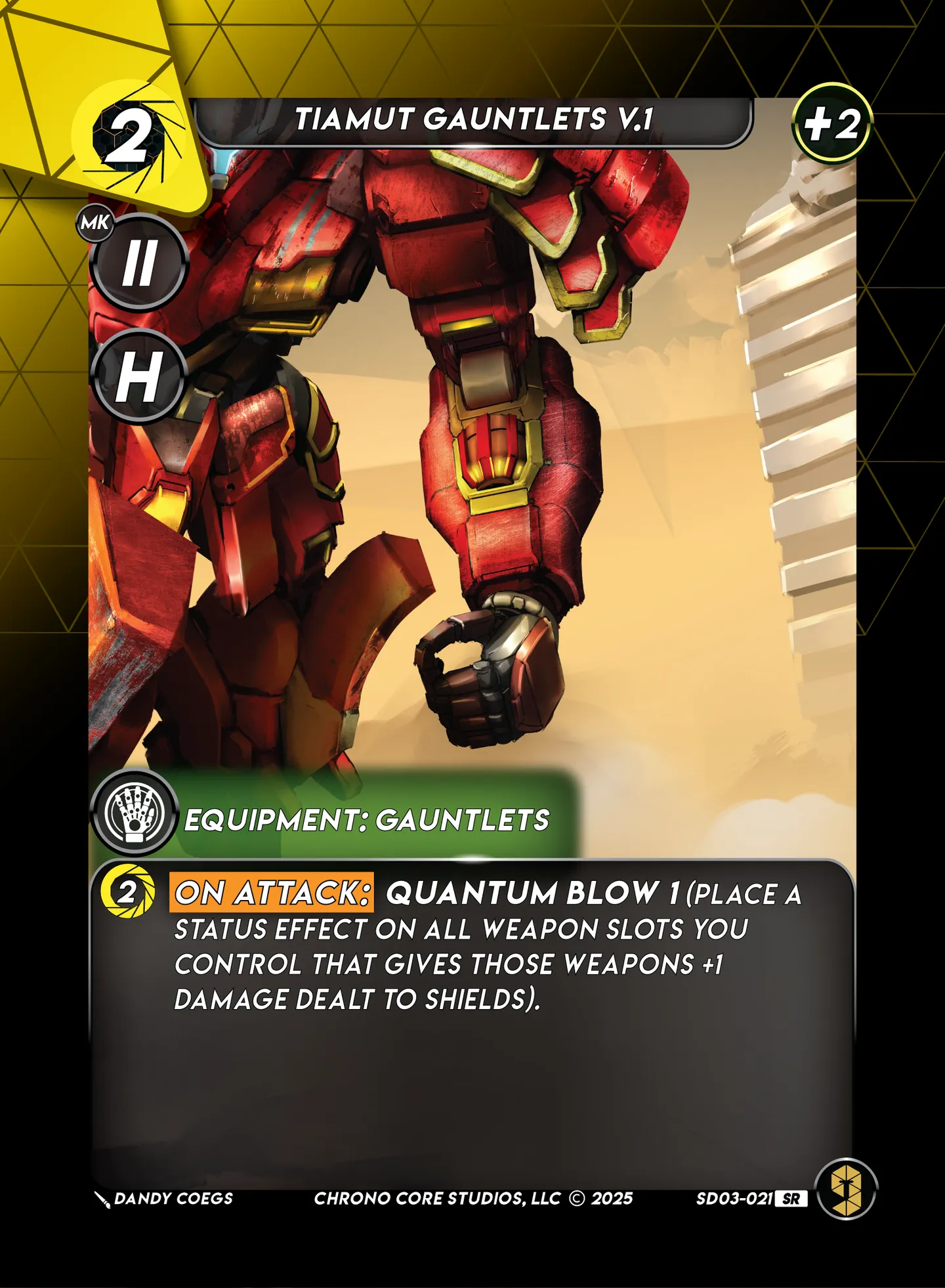 Tiamut Gauntlets V.1 — Knight of Chaos Structure Deck — Chrono Core