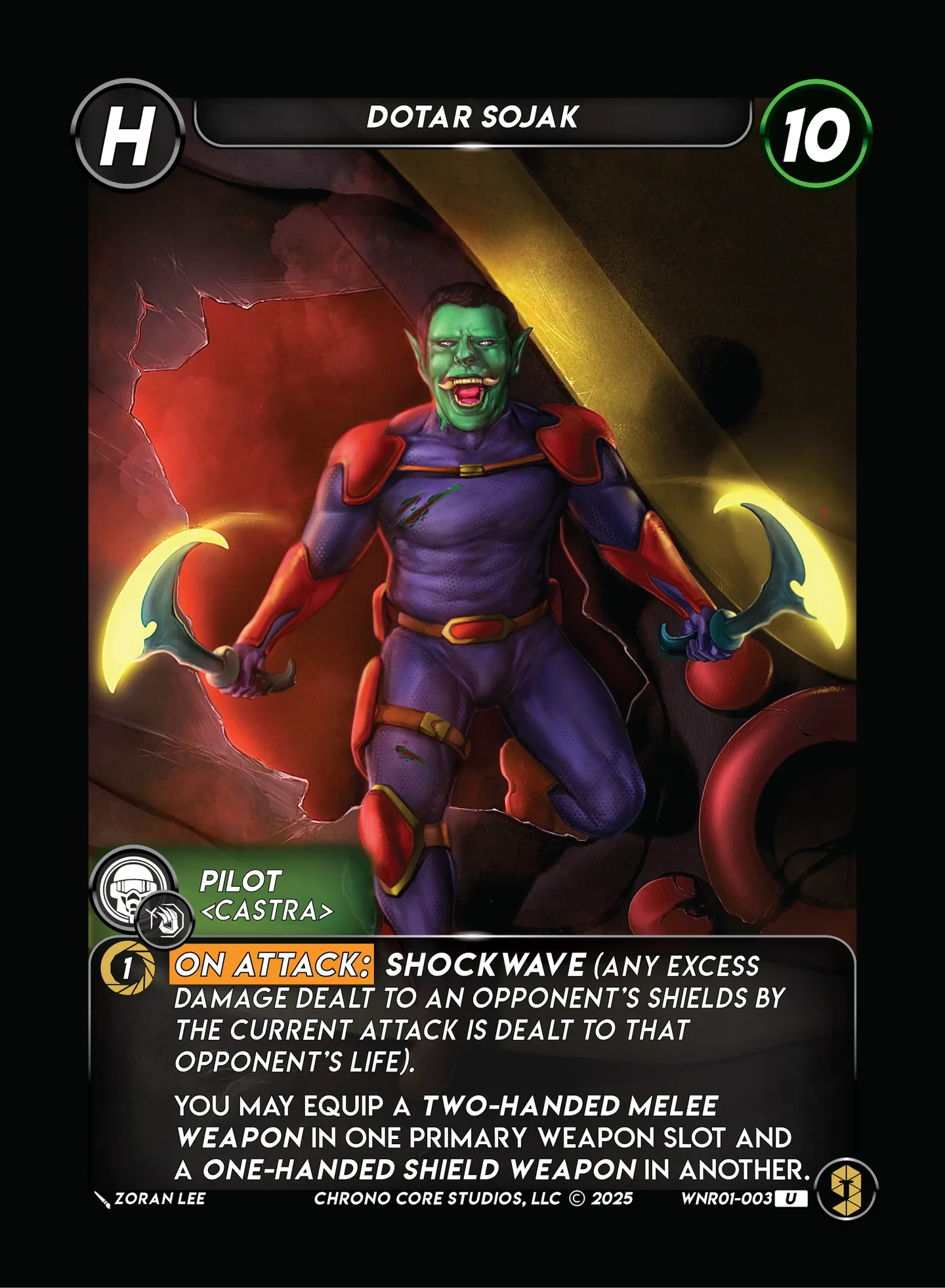 Dotar Sojak — War of the Nine Realms — Chrono Core