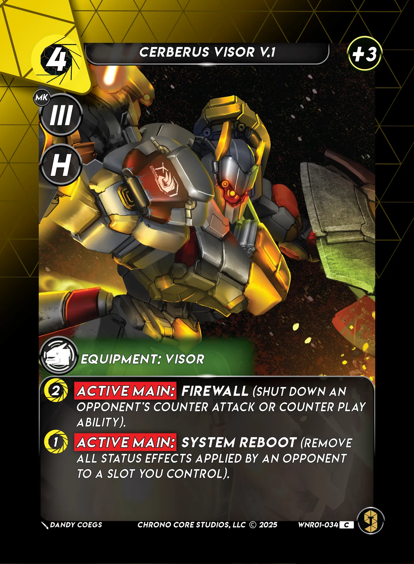 Cerberus Visor V.1 — War of the Nine Realms — Chrono Core