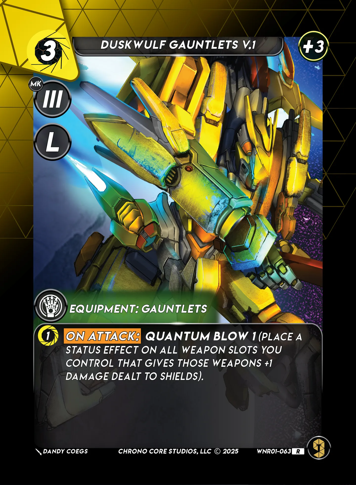 Duskwulf Gauntlets V.1 — War of the Nine Realms — Chrono Core