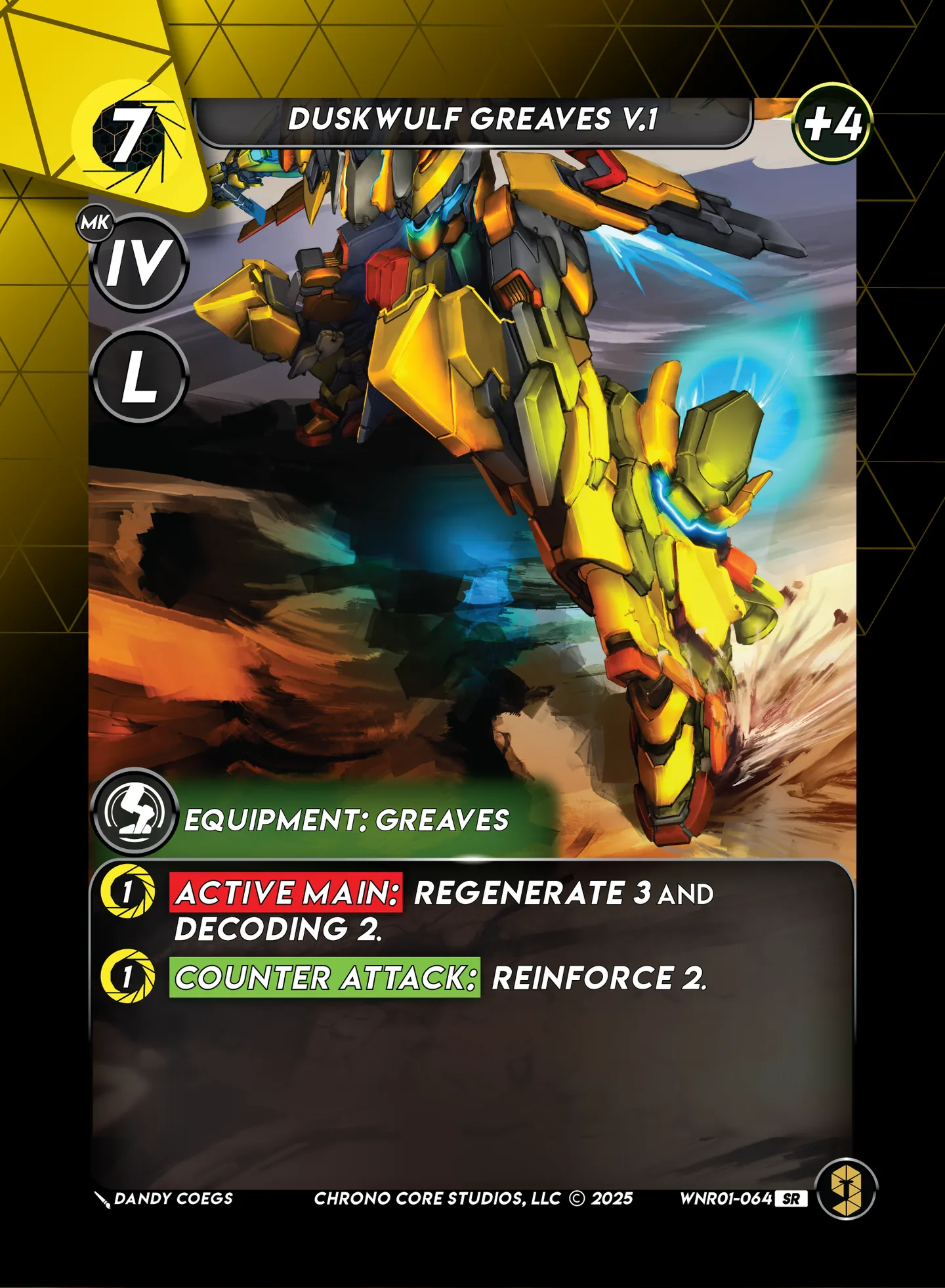 Duskwulf Greaves V.1 — War of the Nine Realms — Chrono Core