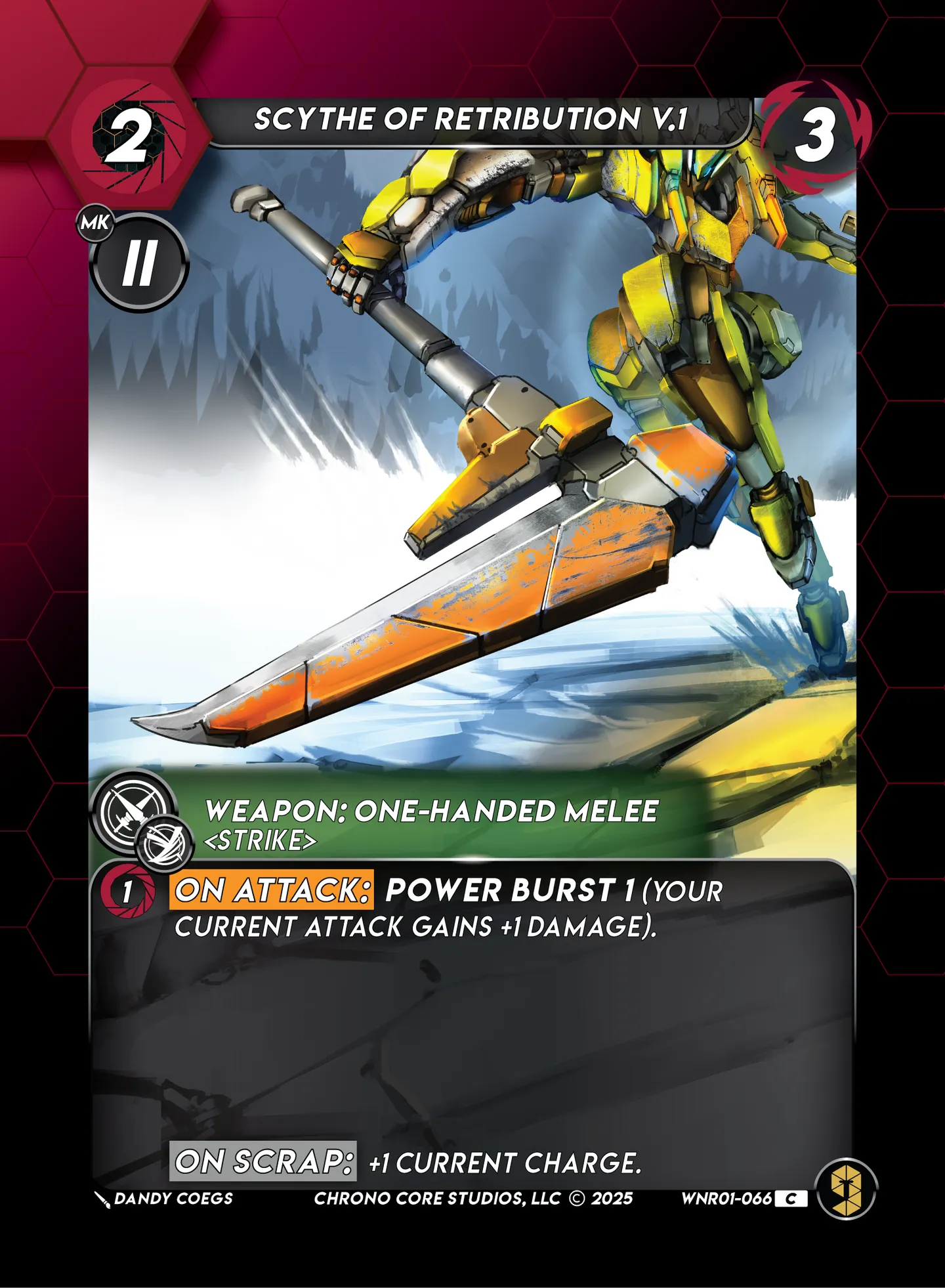 Scythe of Retribution V.1 — War of the Nine Realms — Chrono Core
