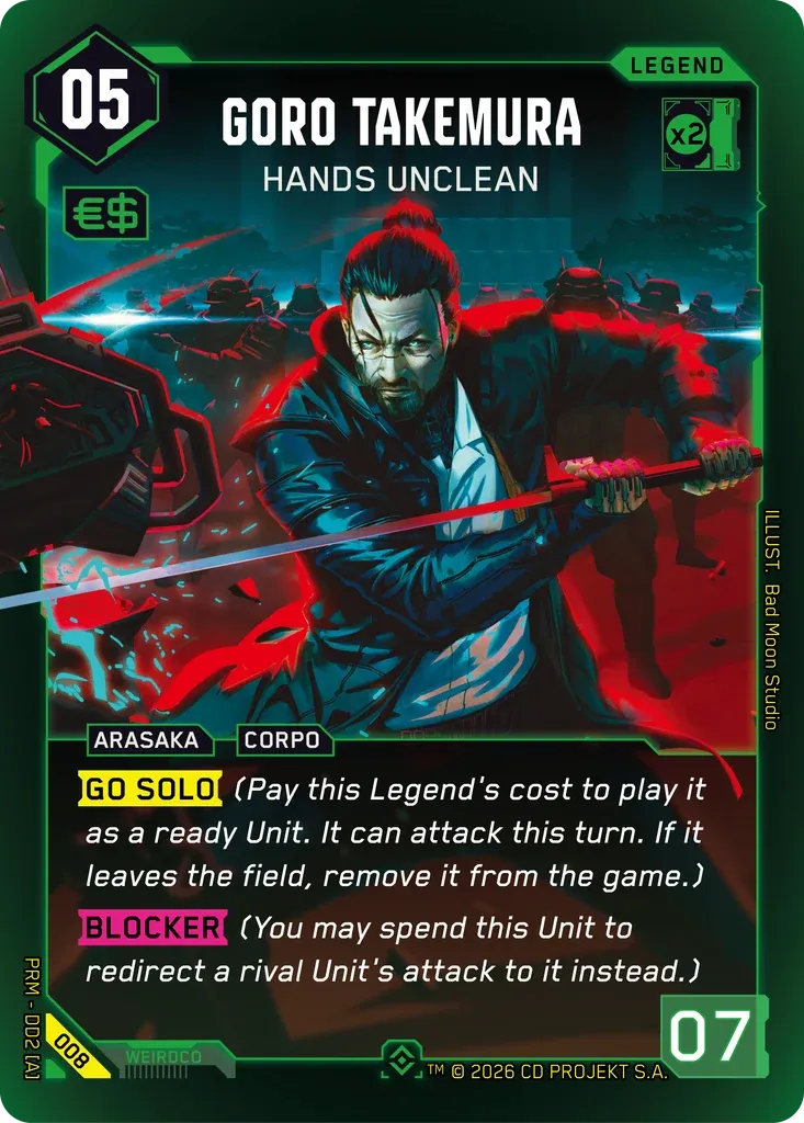 Goro Takemura - Hands Unclean — Arasaka Demo Deck — Cyberpunk