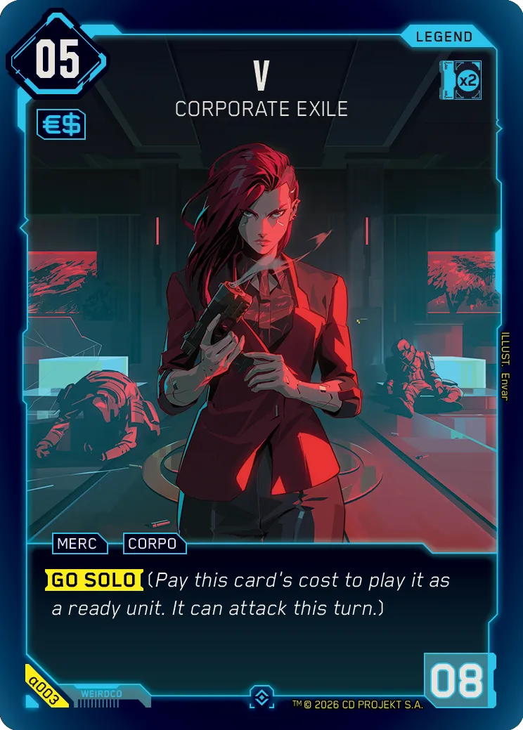 V - Corporate Exile — Alpha Kit Set — Cyberpunk TCG