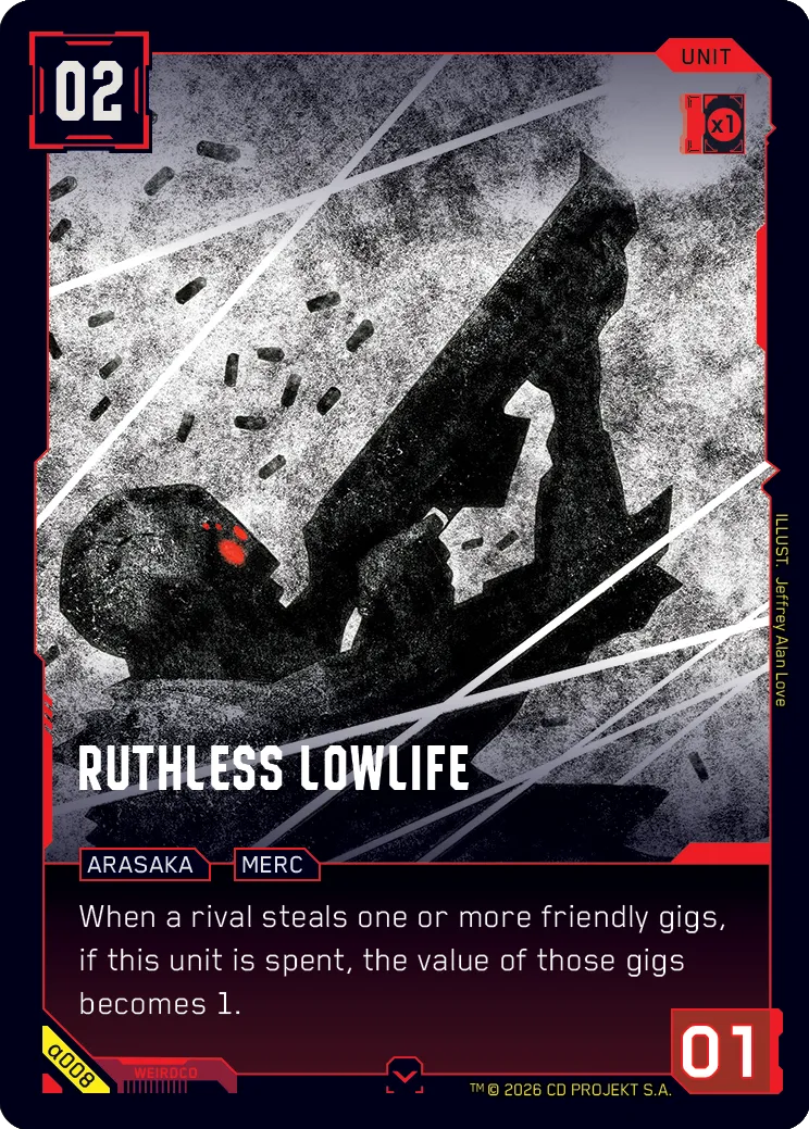 Ruthless Lowlife — Alpha Kit Set — Cyberpunk TCG
