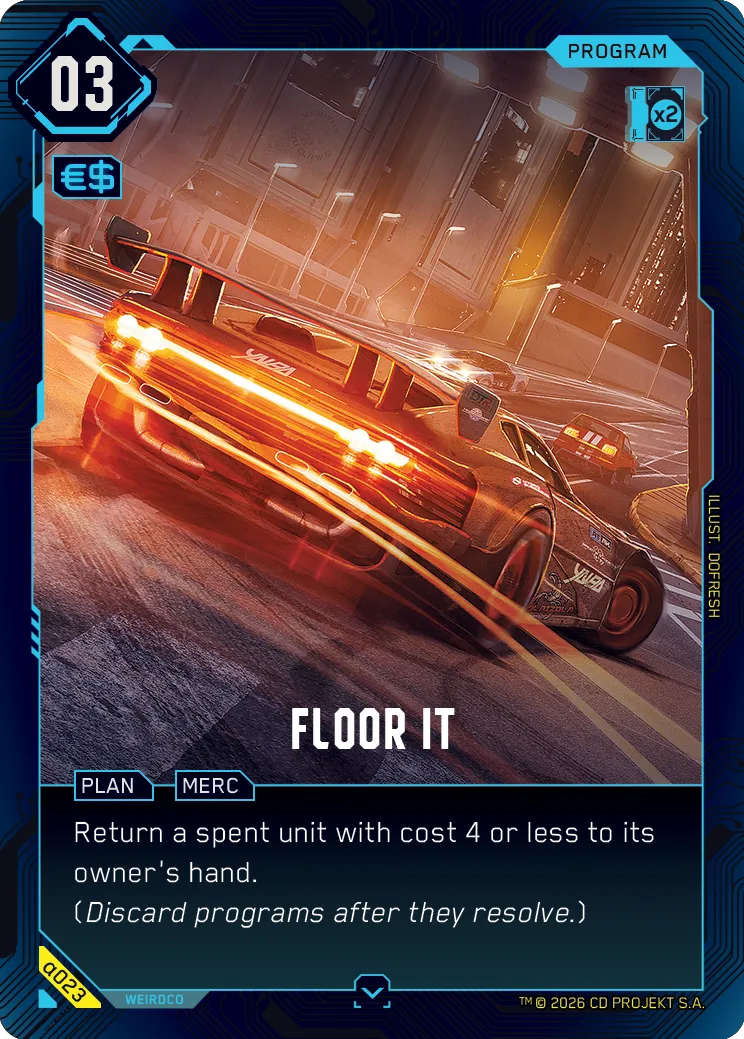 Floor It — Alpha Kit Set — Cyberpunk TCG