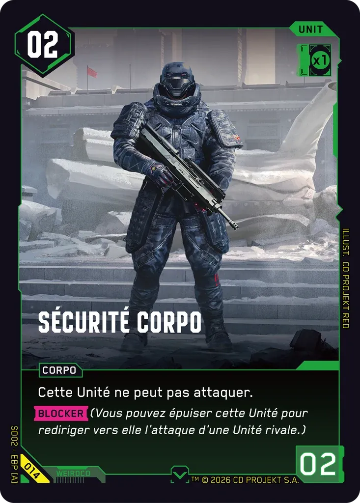Corpo Security from Embracing Power — Retail Starter Deck — FR - Cyberpunk TCG