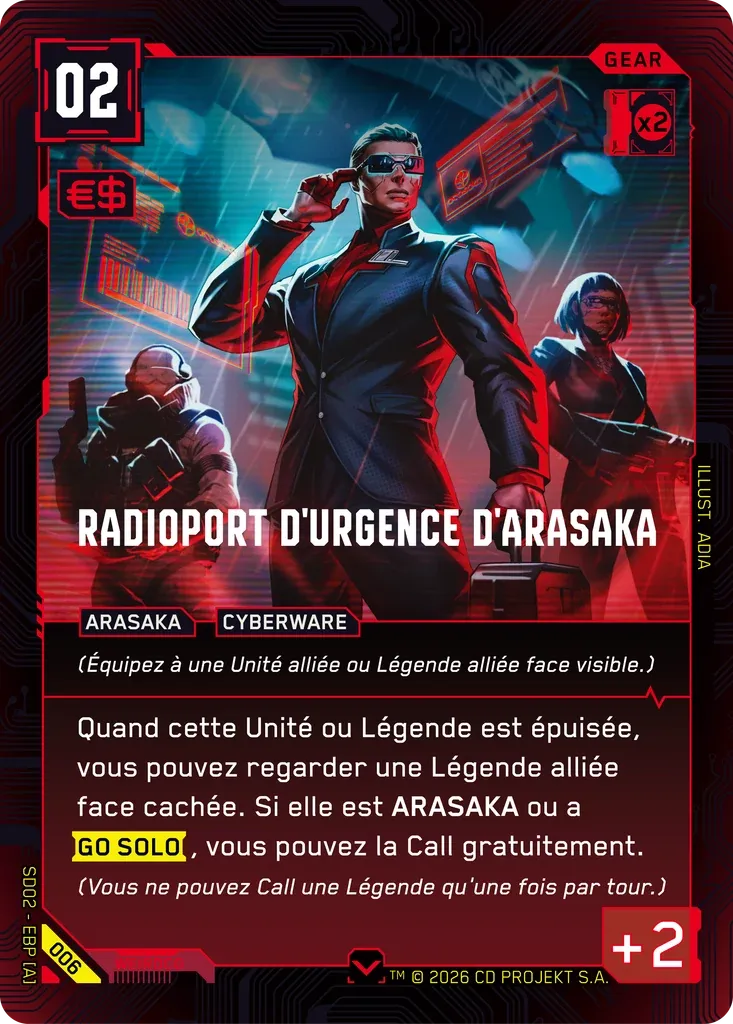 Arasaka Emergency Radioport — Embracing Power — Retail Starter Deck — FR — Cyberpunk