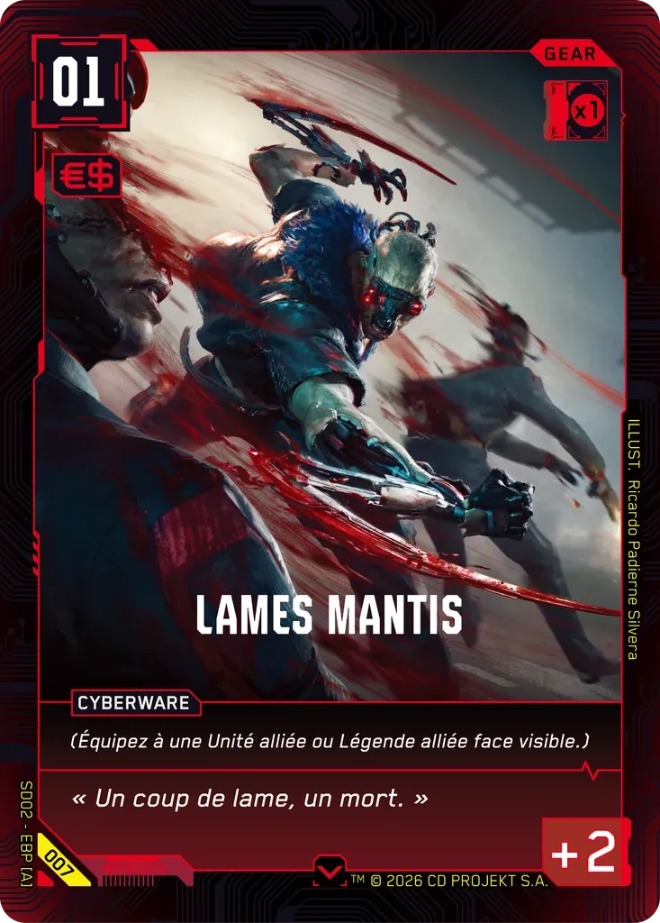 Mantis Blades — Embracing Power — Retail Starter Deck — FR — Cyberpunk