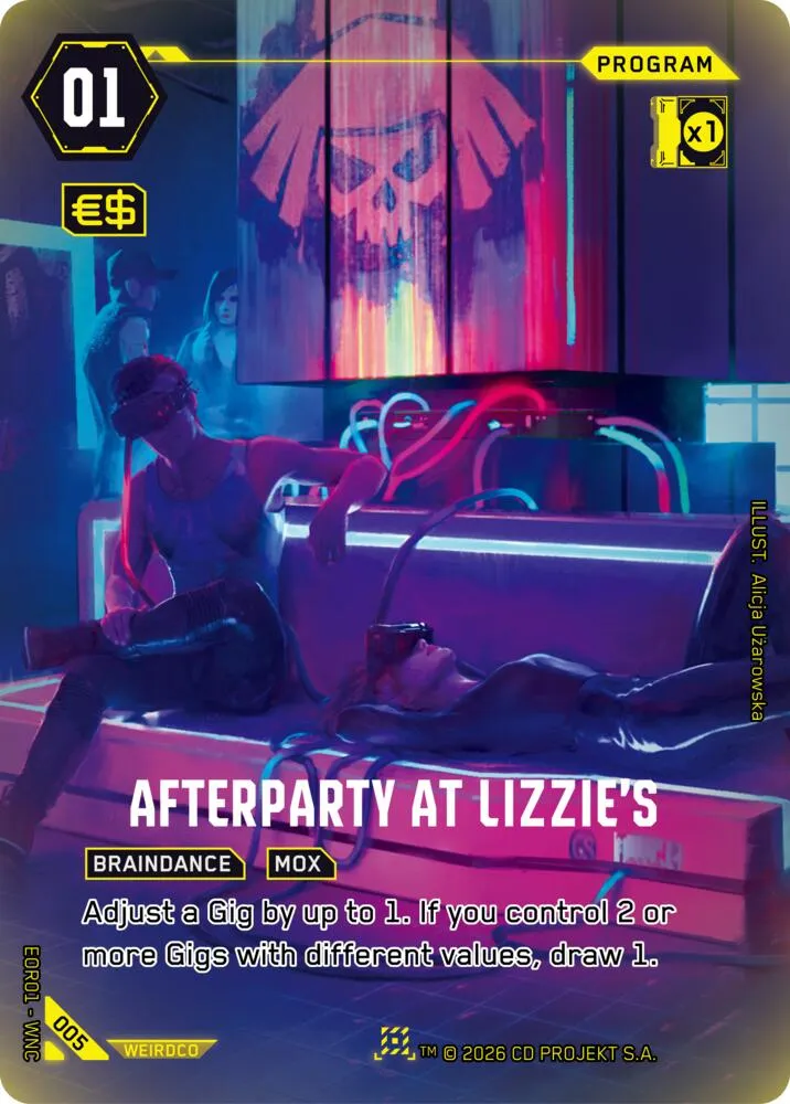 Afterparty at Lizzie's — Edgerunner Open Season 1 — Cyberpunk TCG