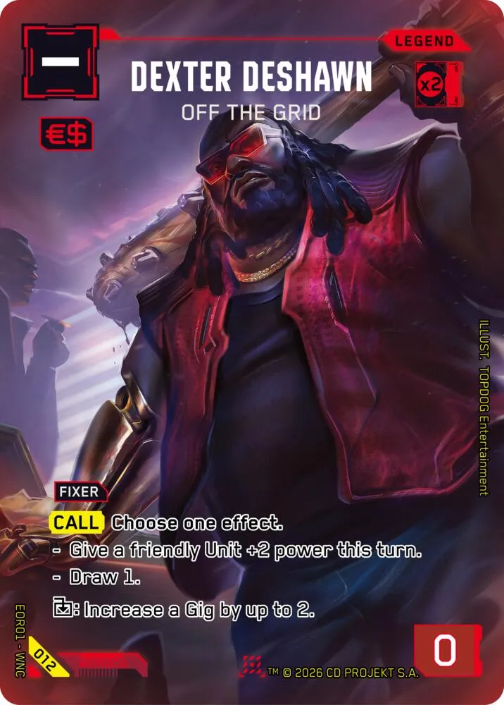 Dexter DeShawn - Off the Grid — Edgerunner Open Season 1 — Cyberpunk TCG