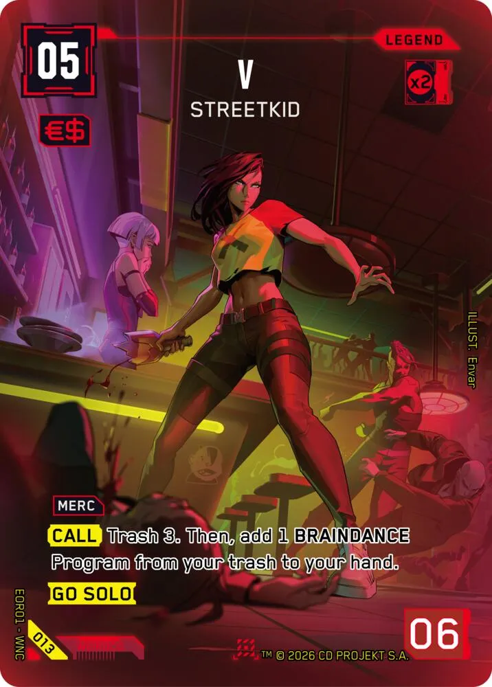 V - Streetkid — Edgerunner Open Season 1 — Cyberpunk TCG