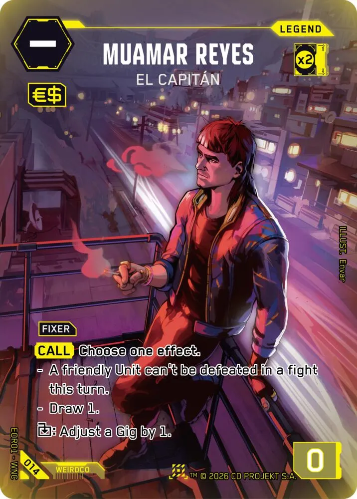 Muamar Reyes - El Capitan — Edgerunner Open Season 1 — Cyberpunk TCG