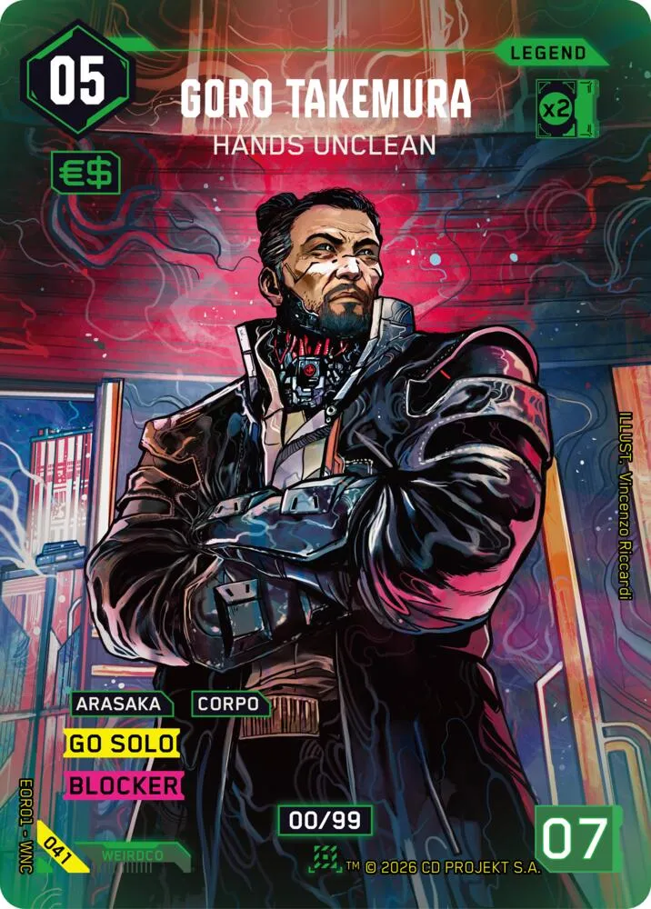 Goro Takemura - Hands Unclean — Edgerunner Open Season 1 — Cyberpunk TCG