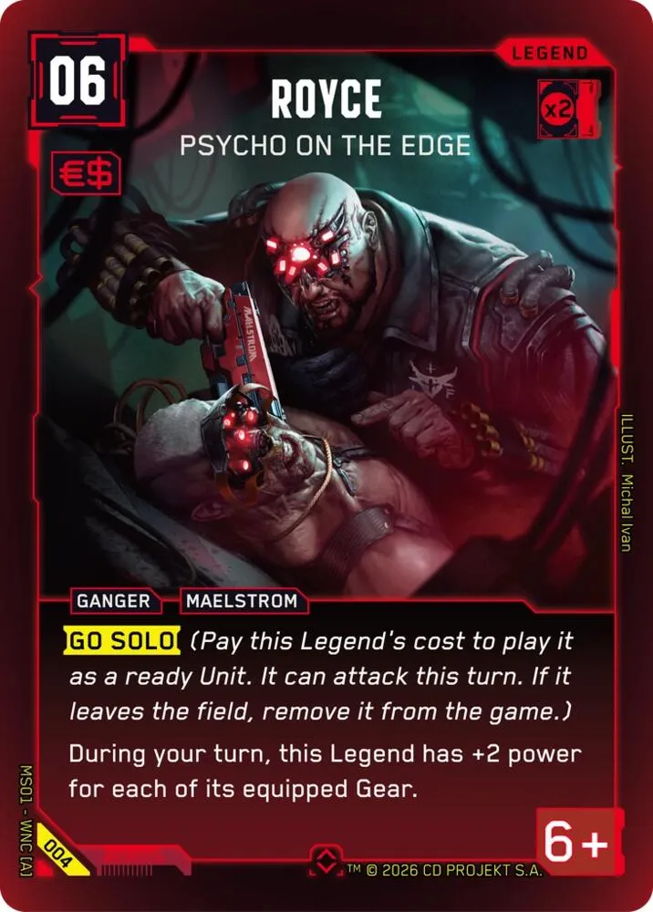 Royce - Psycho on the Edge — Welcome to Night City - Retail — Cyberpunk