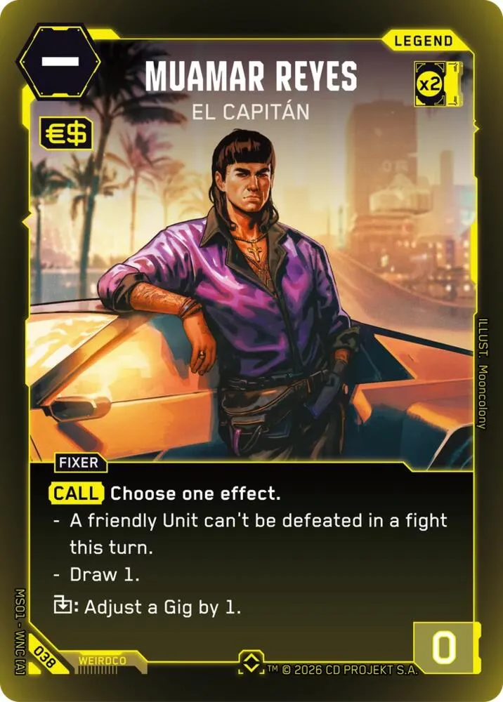 Muamar Reyes - El Capitan — Welcome to Night City - Retail — Cyberpunk