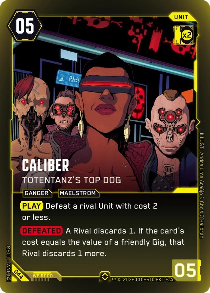 Caliber - Totentanz's Top Dog — Welcome to Night City - Retail — Cyberpunk