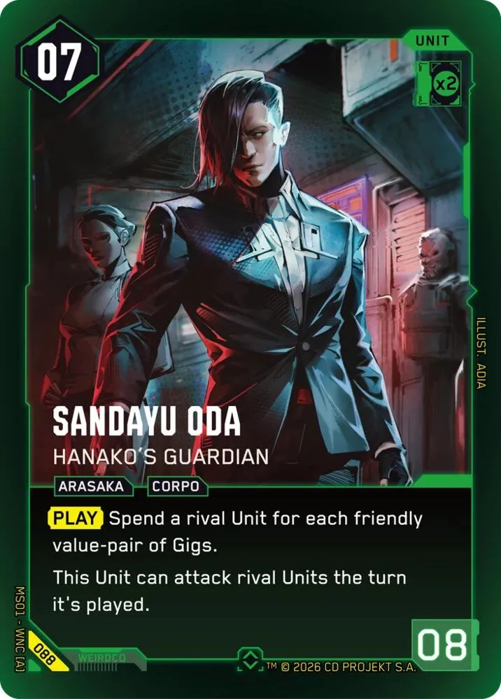 Sandayu Oda - Hanako's Guardian — Welcome to Night City - Retail — Cyberpunk