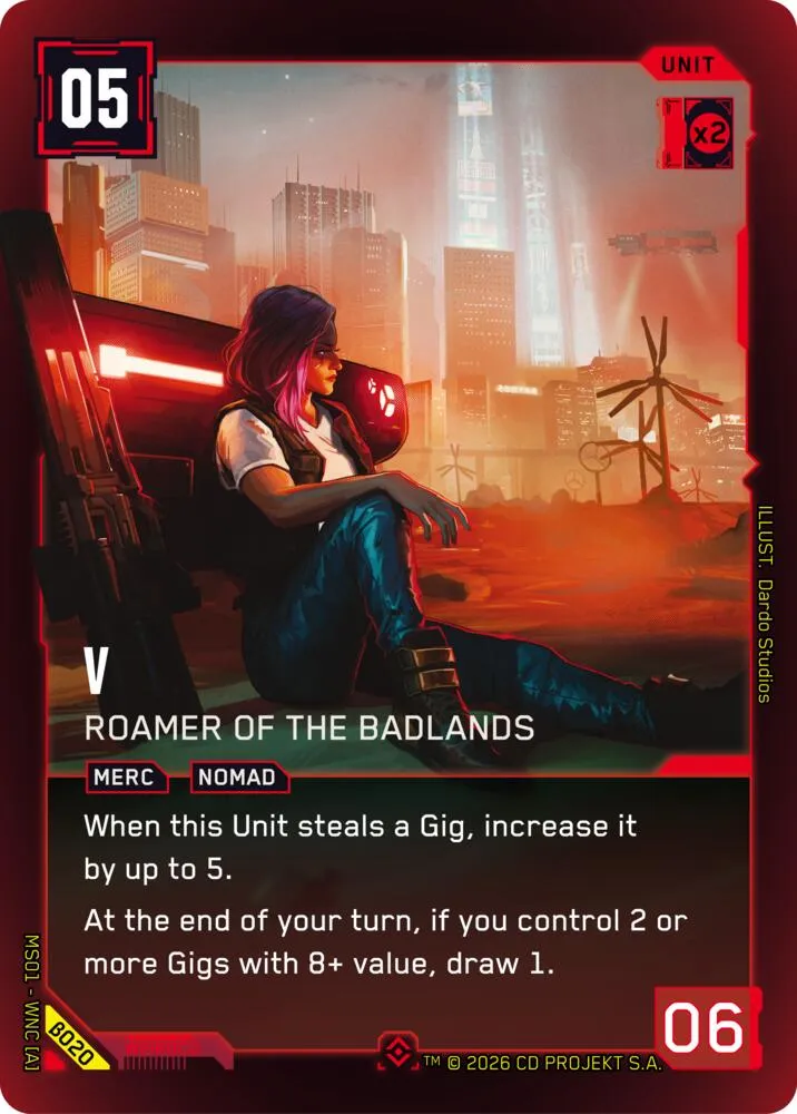 V - Roamer of the Badlands — Welcome to Night City - Beta — Cyberpunk TCG