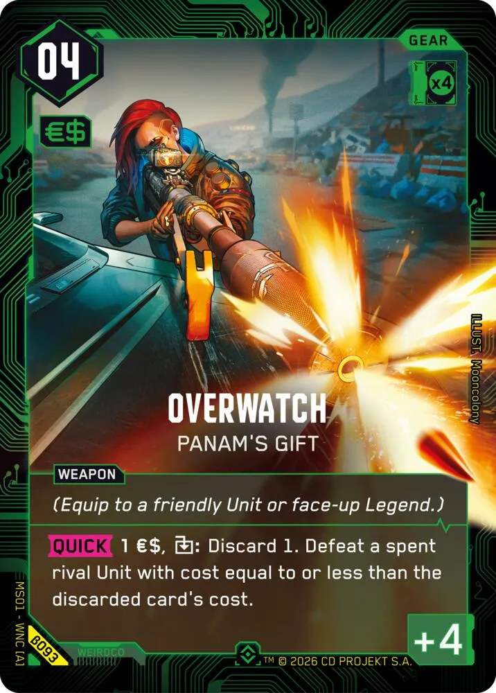 Overwatch - Panam's Gift — Welcome to Night City - Beta — Cyberpunk TCG