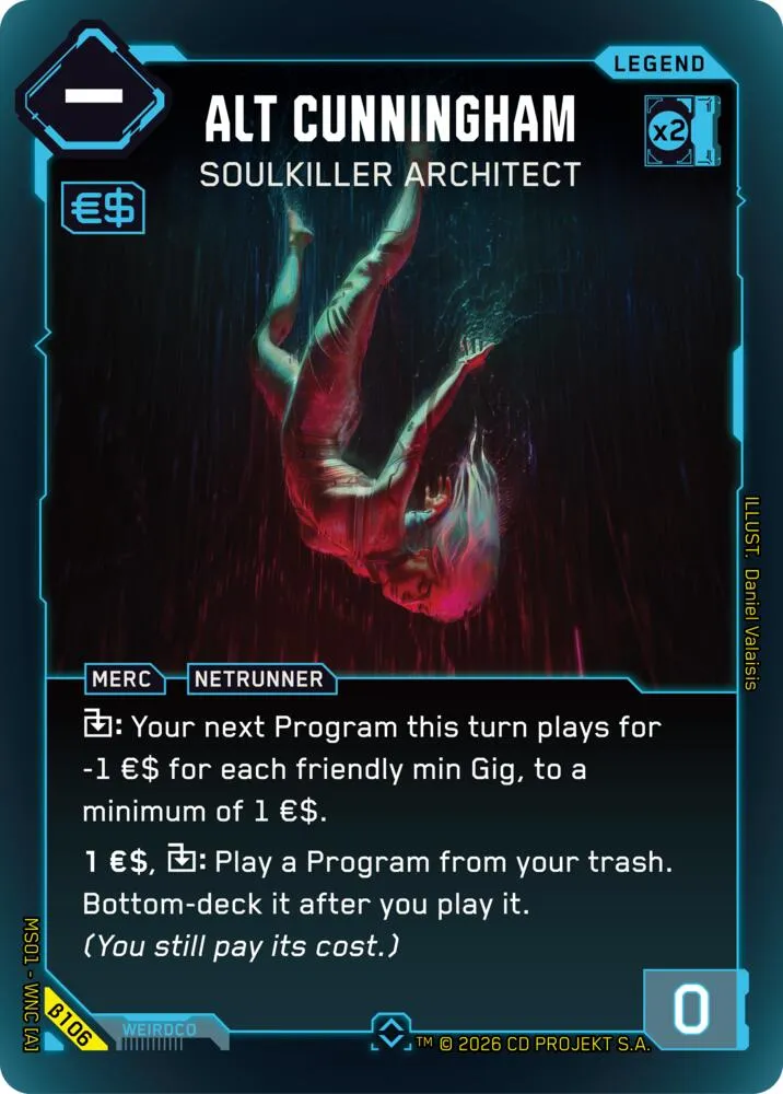 Alt Cunningham - Soulkiller Architect — Welcome to Night City - Beta — Cyberpunk TCG