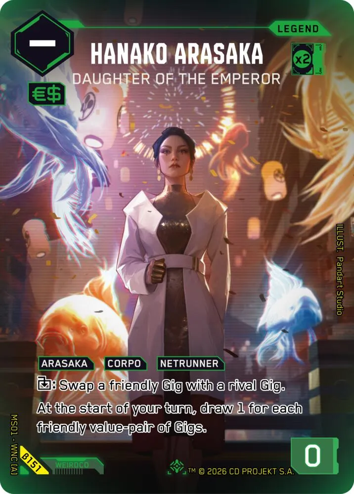 Hanako Arasaka - Daughter of the Emperor — Welcome to Night City - Beta — Cyberpunk TCG