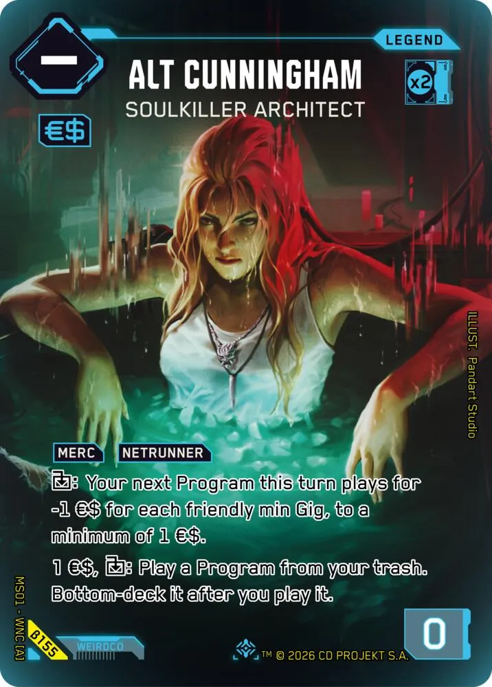 Alt Cunningham - Soulkiller Architect — Welcome to Night City - Beta — Cyberpunk TCG