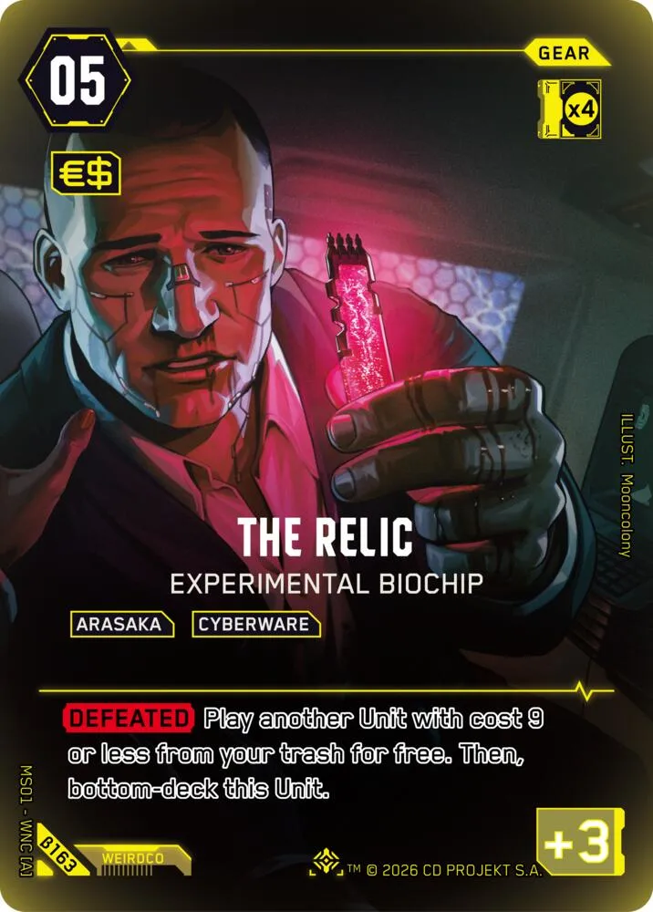 The Relic - Experimental Biochip — Welcome to Night City - Beta — Cyberpunk
