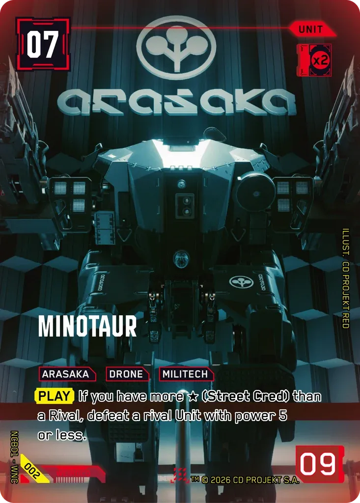 Minotaur — Night City Brawl Season 1 — Cyberpunk TCG