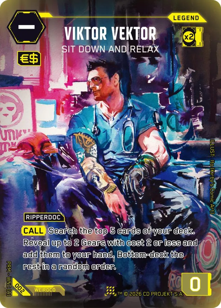 Viktor Vektor - Sit Down and Relax from Box Toppers - Retail - Cyberpunk TCG