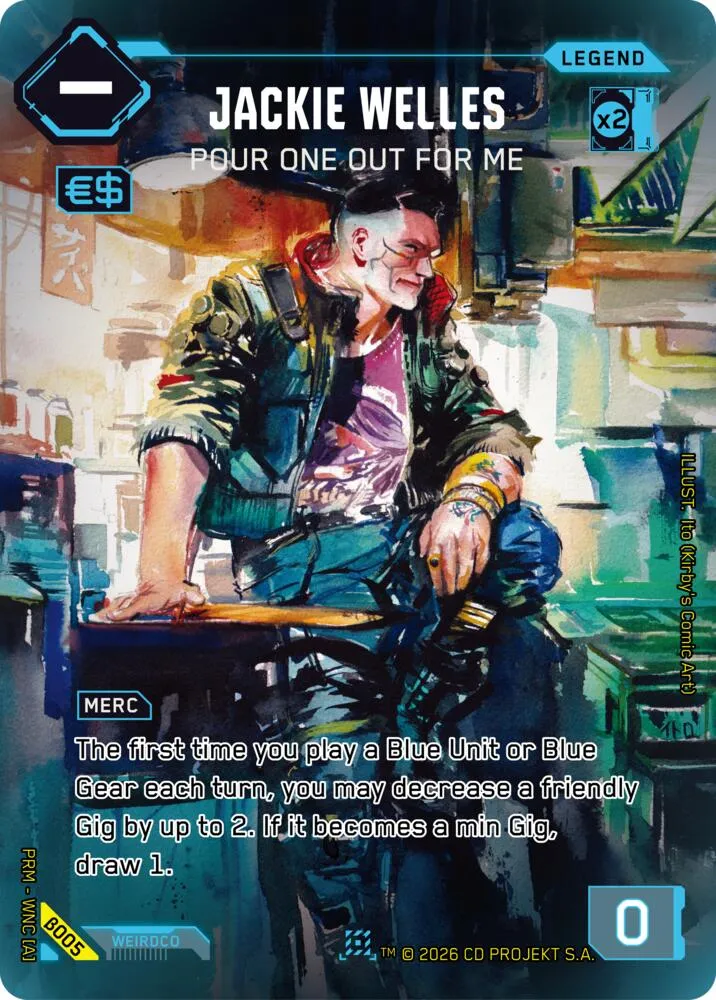 Jackie Welles - Pour One Out For Me — Box Toppers - Beta — Cyberpunk