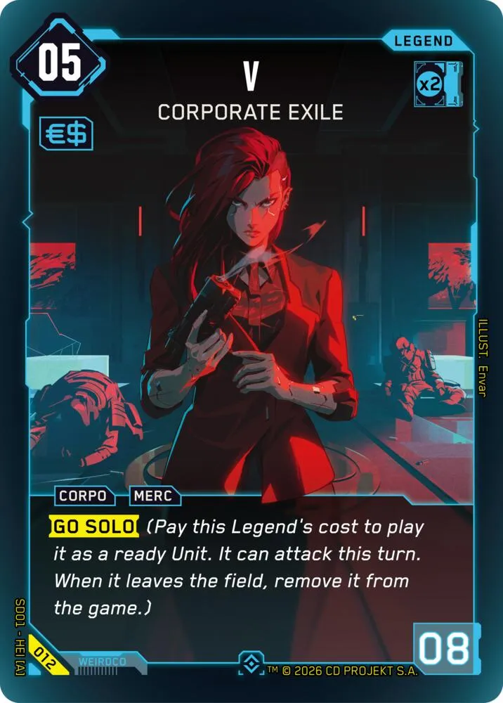 V - Corporate Exile — The Heist - Retail Starter Deck — Cyberpunk